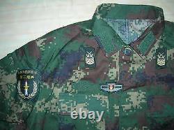 07's series China PLA 2nd Artillery NCO Digital Camouflage Combat Clothing, Set