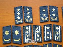 07's series China PLA Air Force Camouflage Uniform Collar Rank Badge, set, 22 Pair