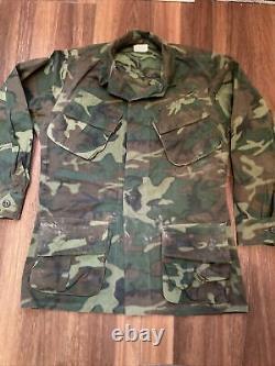 1968 Vietnam Camouflage Tropical Combat Jacket Coat Trousers Set Jungle Shirt