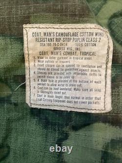 1968 Vietnam Camouflage Tropical Combat Jacket Coat Trousers Set Jungle Shirt