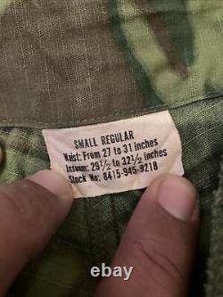 1968 Vietnam Camouflage Tropical Combat Jacket Coat Trousers Set Jungle Shirt