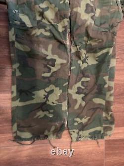 1968 Vietnam Camouflage Tropical Combat Jacket Coat Trousers Set Jungle Shirt