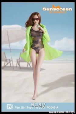 1/6 Fire Girl Toys Accessory FG045 Female Camouflage Swimsuit Uniform Set