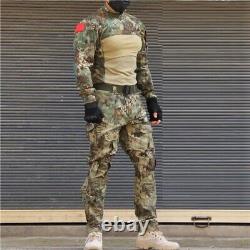 2023 Tactical Suit Camouflage Uniform softair US Combat Shirt Cargo CP multicam