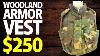 250 Us Army Woodland Camouflage Body Armor Fragmentation Vest Xl Military Antiques Toronto