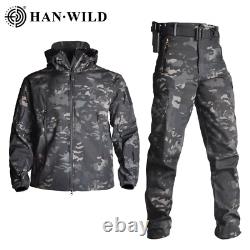 2PCS Men's Army Tactical Combat Jacket Pants Military BDU Uniform SWAT Camo Coat