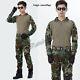 2pcs Mens Tactical Suit Military Army Outdoor Combat Coat Pants Camo Uniform