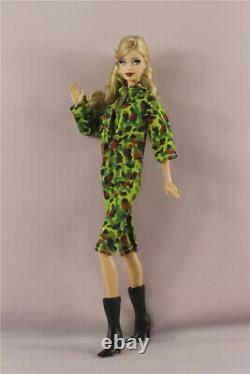 2in1 Set military army camouflage uniform +Boots Outfit FOR 11.5 inch Doll