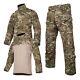 3pcs Men's Military Long Sleeve Shirts Tactical Jacket Combat Pants Camo Uniform