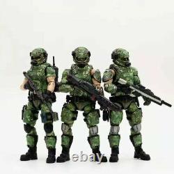 (3 PCS SET) 1/18 Scale Soldier Russian Person Camouflage Uniform Team Soldier HQ