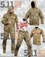 3-in-1 Tactical Uniform Set Ubacs Shirt + Combat Pants With Knee Pads + Jacket