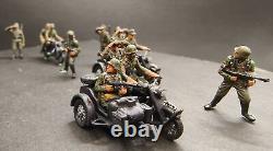 6121 1/72 German Motorized Unit camouflage uniform (4 motorcycles, 14 men)/set