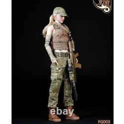 A142 1/6 Scale Camouflage Combat Uniform 8 piece Set for Female Figure Faisen