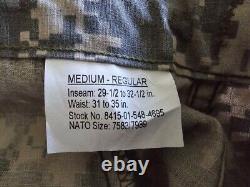ACU DIGITAL CAMO MENS AIR CREW BDU, MED REG, MILITARY ISSUE, 3 Complete SETS