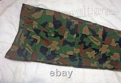 Africa Nigeria Army Woodland Camo Camouflage Uniform Shirt Pants BDU Set