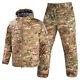 Aifsoft Mens Jacket Pants Outdoor Warm Waterproof Tactical Military Uniform Camo