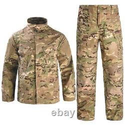 Airsoft Men's Jacket Pants Outdoor Military Hunting Tactical Uniform Camo Hiking
