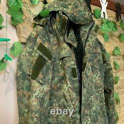 Army Suit Fur Winter Jacket&Pants Set With Removable Lining Combat Uniform