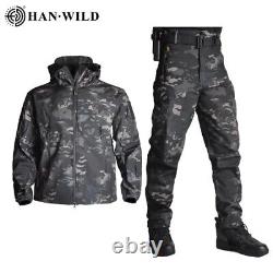 Army US CP Camo Combat Uniform Military Soft Shell Suit Tactical Jackets Pants