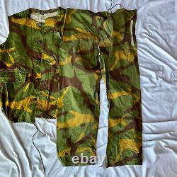 Bosnian Tailored Travnik Made Camo Set Over pants & Vest Dated 1976