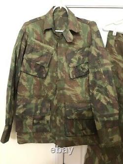 Brazilian Army Lizard Camo Obsolete Pattern 80s Camouflage Uniform Set Cammo
