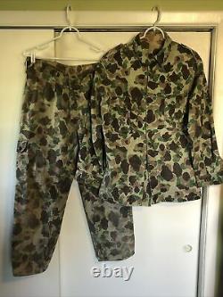 Brazilian Military Uniform Special Ops Duck Hunt Camouflage Reversible 1970s Set