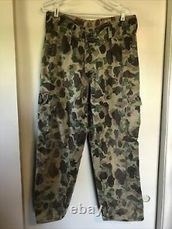 Brazilian Military Uniform Special Ops Duck Hunt Camouflage Reversible 1970s Set