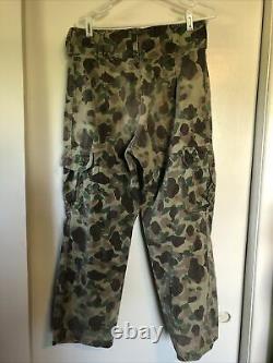 Brazilian Military Uniform Special Ops Duck Hunt Camouflage Reversible 1970s Set