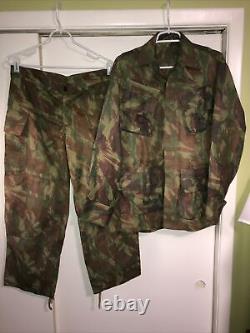 Brazilian Military Uniform Special Ops Lizard Camouflage Jungle Slanted Camo Set