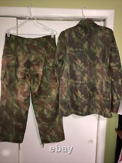 Brazilian Military Uniform Special Ops Lizard Camouflage Jungle Slanted Camo Set