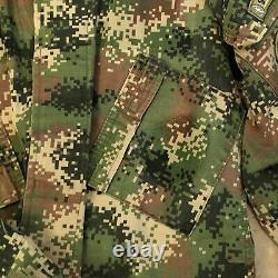 COLOMBIAN Army Colombia BDU ACU Camo Camouflage Uniform Set Original Vet USED