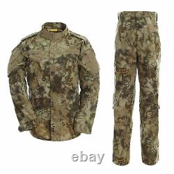 Camouflage Army Men UsmcSpecial Forces Military Uniform Shirt Tactical Pant Set