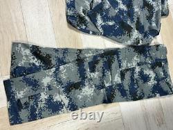 Camouflage Uniform Combat Gray Blue Black Work