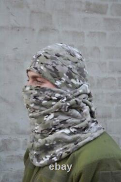 Camouflage Winter Tactical Hat Balaclava Fleece UA Set