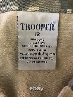 Children Army Uniform Set Jacket, Pant And Hat'trooper