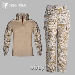 Children Military Tactical Costumes Camouflage Outdoor Training Uniforms Suit