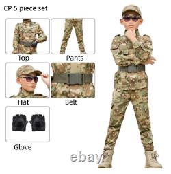 Children's Camouflage Suit Special Forces Military Training Uniform With Helmet