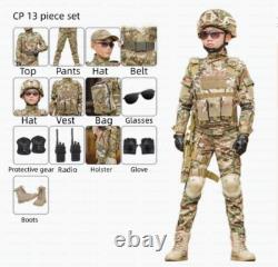 Children's Spring Autumn Camouflage Suit Special Forces Tactic Training Uniform