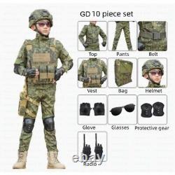 Children's Spring Autumn Camouflage Suit Special Forces Tactic Training Uniform