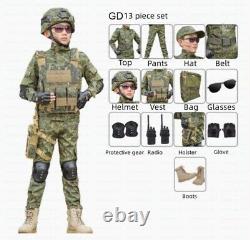 Children's Spring Autumn Camouflage Suit Special Forces Tactic Training Uniform