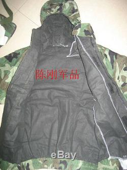 China PLA Chemical Corps Woodland Camouflage Combat Clothing, Hat, FFF02 Type, Set