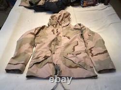 Cold Weather Parka Large Regular Desert Camouflage Waterproof set (small, long)