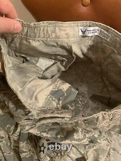 Complete US Air Force OCP Uniform Coat, Trouser, Hat Large Set Camouflage w Name