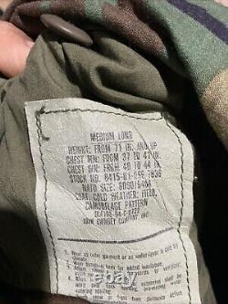 Complete US Army M-65 Woodland Camo Uniform 4 Pc Set