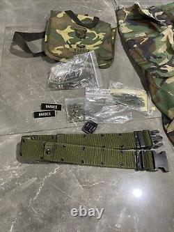 Complete US Army M-65 Woodland Camo Uniform 4 Pc Set