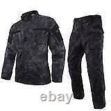 Cryptech Typhoon Camo BDU Combat Uniform Set Jacket Pants 8 Pockets Men New