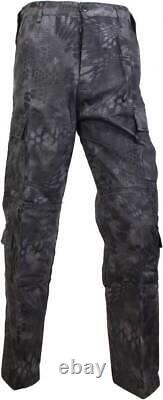 Cryptech Typhoon Camo BDU Combat Uniform Set Jacket Pants 8 Pockets Men New