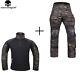 Emerson G3 Combat Uniform Tactical Bdu Shirt & Trousers Military Set With Knee Pad