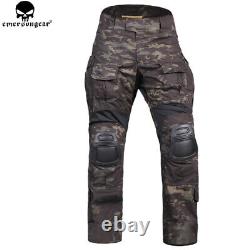 Emerson G3 Combat Uniform Tactical BDU Shirt & Trousers Military Set with Knee Pad