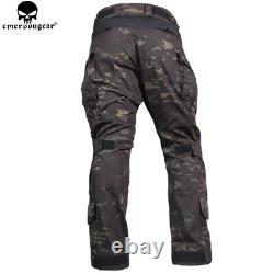 Emerson G3 Combat Uniform Tactical BDU Shirt & Trousers Military Set with Knee Pad